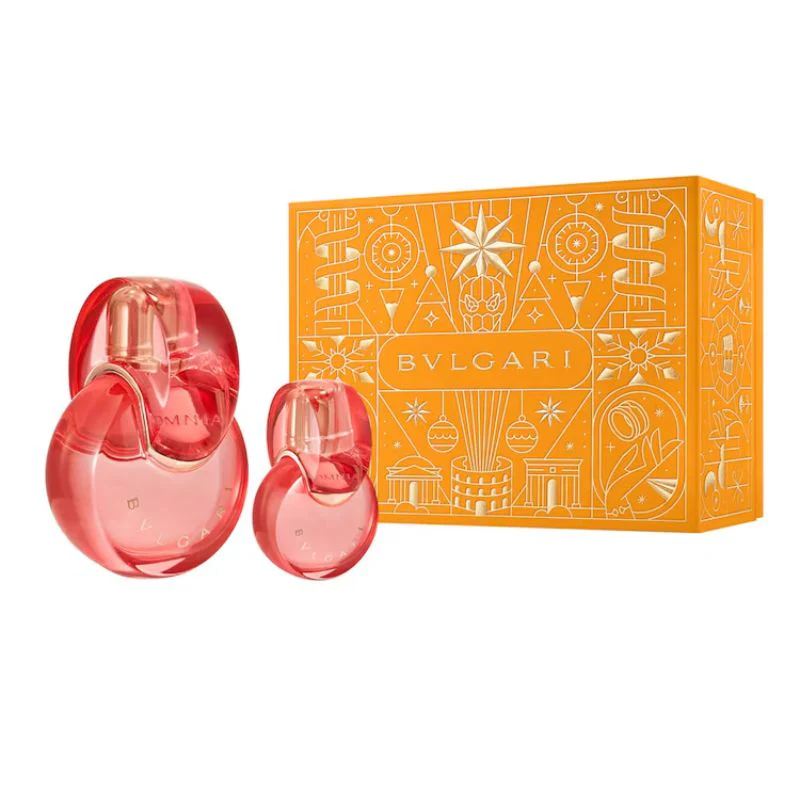 PERFUME BVLGARI OMNIA CORAL KIT F 100ML EDT +15ML NEW