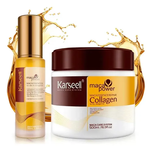 KARSEELL KIT REPAIR SET MASC 500ML + MACA OIL 50ML